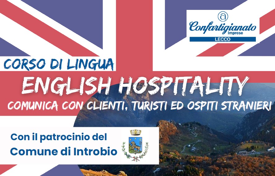 Corso "ENGLISH HOSPITALITY - comunica con clienti, turisti e ospiti stranieri"