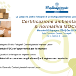 Seminario "Certificazione ambientale FSC & normativa MOCA" 26/6/2024
