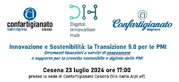 Convegno “Innovazione e sostenibilità: la Transizione 5.0 per le PMI” 23/7/2024