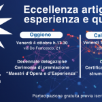 Eccellenza artigiana: esperienza e qualità. Eventi a Oggiono 4/10/24 e Calolzio 11/10/24