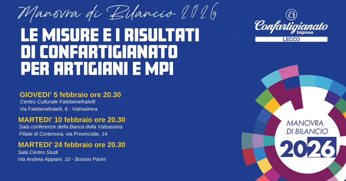 Manovra di Bilancio 2026 - Bosisio Parini 24/02/26