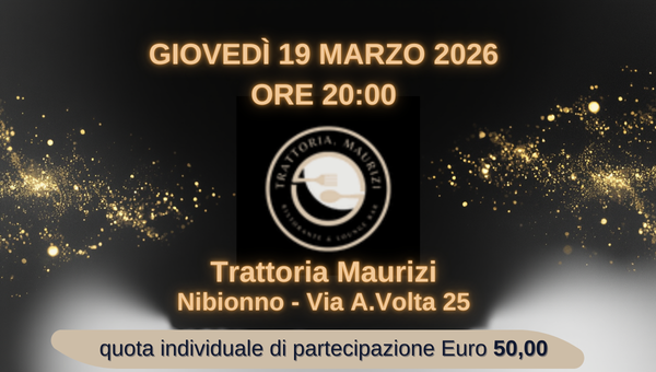 Cena del falegname 19/3/2026